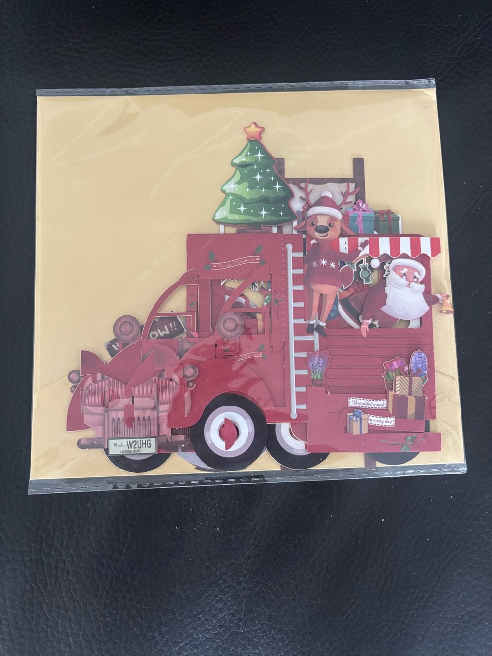 Christmas Santa and Snowman Pop Up Card - Picture 7 of 8